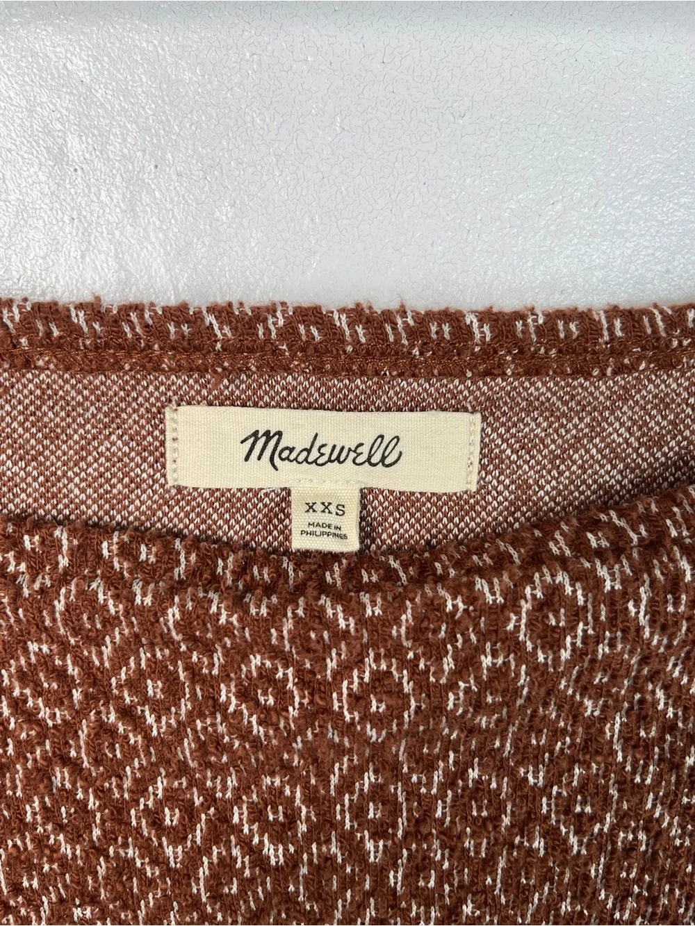 Madewell Jacquard Puff-Sleeve Crop Top